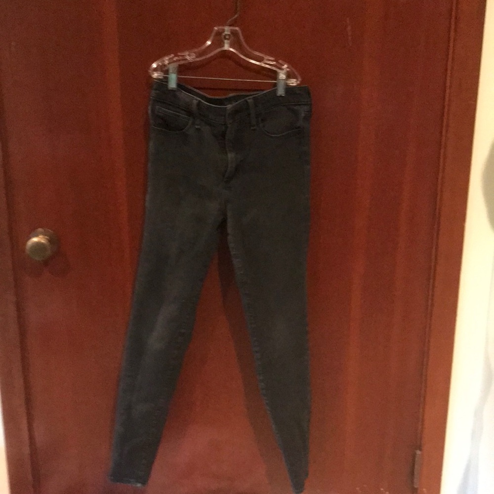 Abercrombie and Fitch black high rise jeans